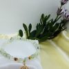 PN 0002 - Foto 3 Pulsera Prehnita con Baño Oro con Flor de Loto