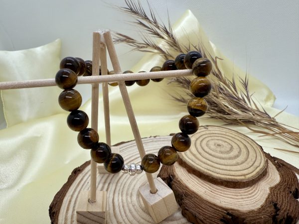 PN 0013 - Foto 5 Pulsera Ojo de Tigre con plata - Hombre