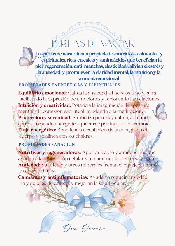 Pulsera de Perlas de Nácar grande con Plata