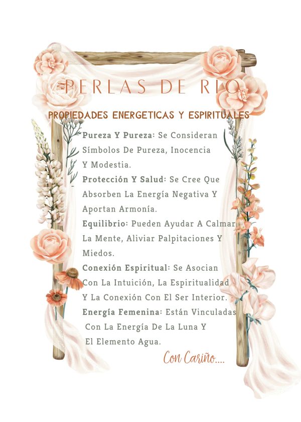 Perlas de Rio Pulsera de Perlas de Rio 8 mm con baño de oro con Corazón y Cierre Marinero Mariposa