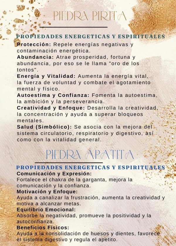 Pirita y Apatita Pulsera Pirita con Apatita - Hombre