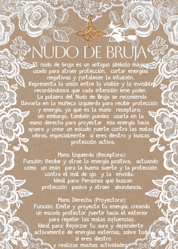 Propiedades Nudo de Bruja Pulsera Jade Rojo 8mm con Baño en Oro Nudo de Bruja