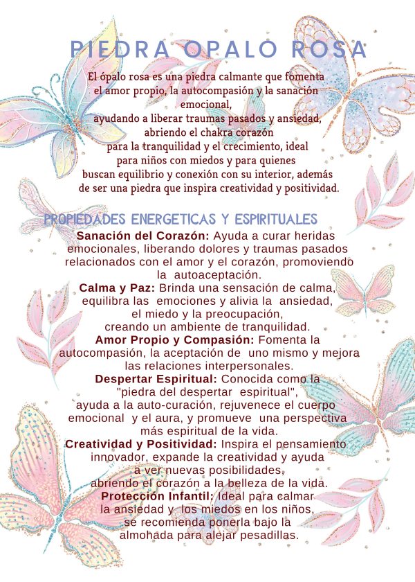 Propiedades Piedra Opalo Rosa Pulsera Ópalo Rosado 8 mm con Plata Nudo Bruja con engarce de Cuarzo Rosa